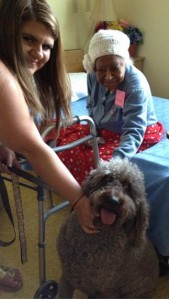 Commander_nursing_home_with_Miss_Ida_Mae_Ellis_and_Samantha