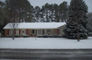 Our home in Timmonsville. SC Jan. 2011